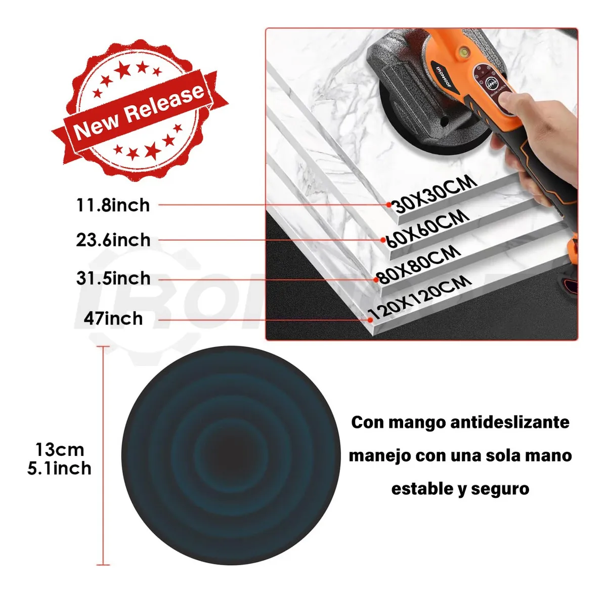 Miniatura 6 de vibrador de baldosas vibración loseta az